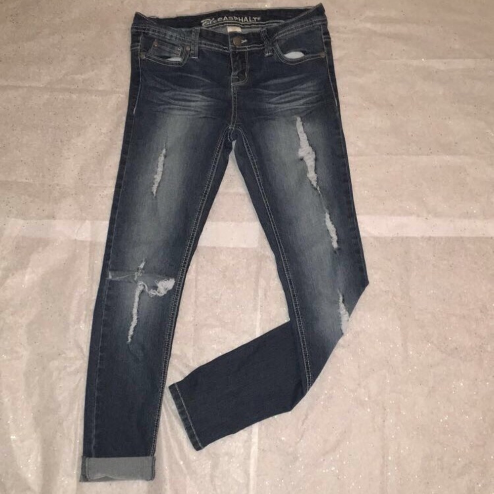 holed jeans by blue asphalt